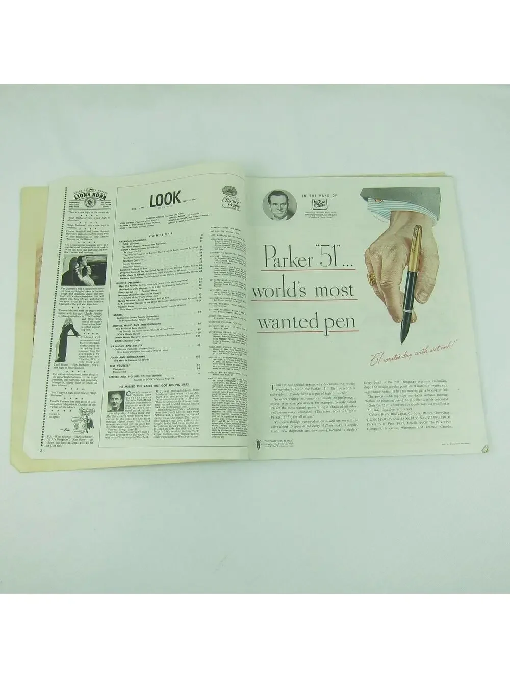 Vintage LOOK Magazine May 27 1947 WWII, Betty Hutton, Earl Warren, Howard Hughes